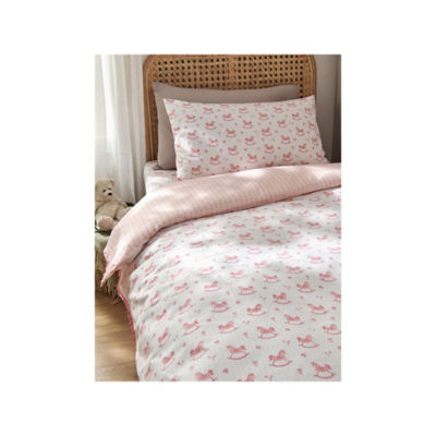 Stacey Solomon Vintage-Inspired Horses Cotton Duvet Set Toddler
