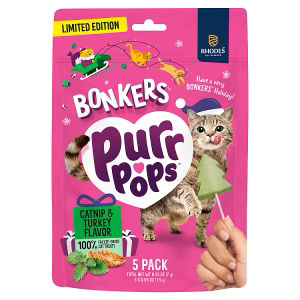 Bonkers Limited Edition Purrpops Catnip & Turkey Flavor 5 x 1.4g thumbnail 2