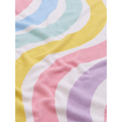 Pastel Rainbow Wiggle Cotton Beach Towel thumbnail 3