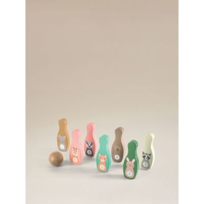Woodland Animals Wooden Skittle Game thumbnail 3