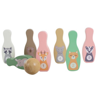 Woodland Animals Wooden Skittle Game thumbnail 4