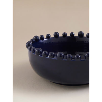 Blue Ceramic Beaded Bowl thumbnail 3