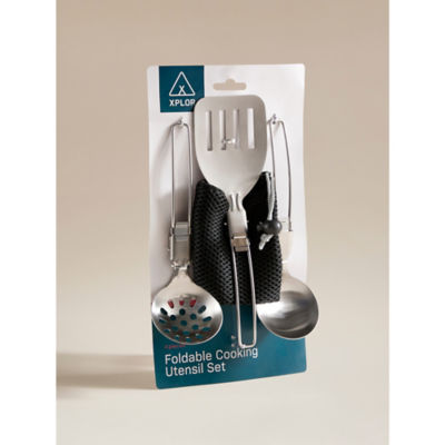 Xplor Silver 3 Piece Cooking Utensil Set