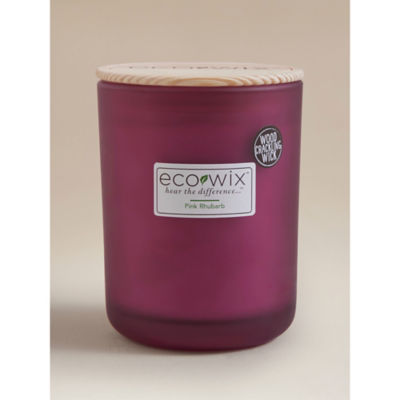 Ecowix Large Candle - Pink Rhubarb 425g
