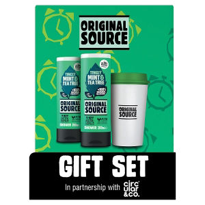 Wake Up Call Gift Set with Shower Gel and Circular&Co Travel Mug