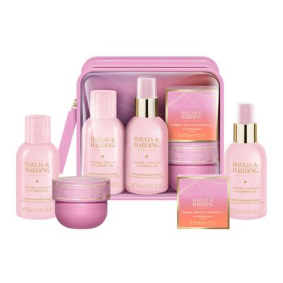Jojoba, Vanilla & Almond Oil Luxury Travel Wash Bag Gift Set thumbnail 3