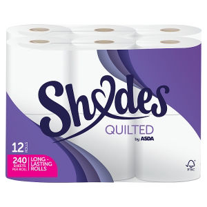 Quilted 12 Rolls Toilet Tissue