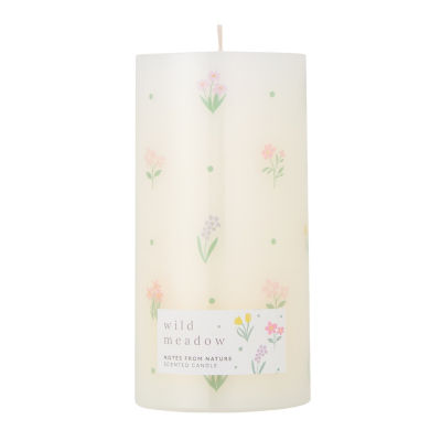Notes From Nature Wild Meadow Pillar Candle thumbnail 2