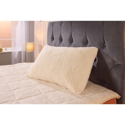 Pillow Cream Teddy Fleece Polyester Each thumbnail 2