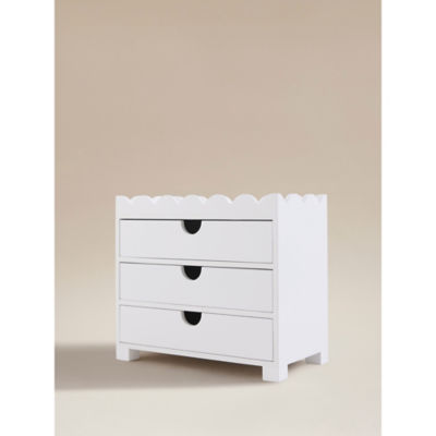Scalloped 3 Drawer Storage Box thumbnail 3