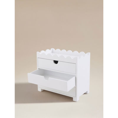 Scalloped 3 Drawer Storage Box thumbnail 4