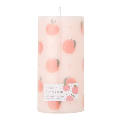 Notes From Nature Peach Blossom Pillar Candle thumbnail 2