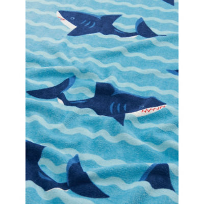Blue Shark Printed Cotton Beach Towel thumbnail 3