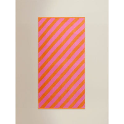 Diagonal Stripe Beach Towel