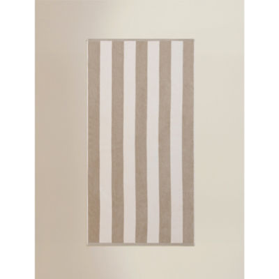 Striped Natural Cotton Regular Beach Towel (79x152cm) thumbnail 2