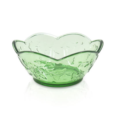 Outdoor Picnic Plastic Vintage Style Green Bowl