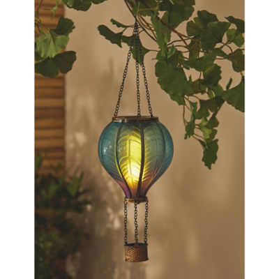 Blue Hot Air Balloon Solar Light