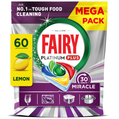 30 Minute Miracle Platinum Plus Dishwasher Tablets 60 Capsules