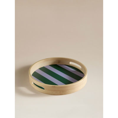 Bamboo Round Serving Tray thumbnail 2