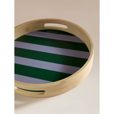 Bamboo Round Serving Tray thumbnail 3