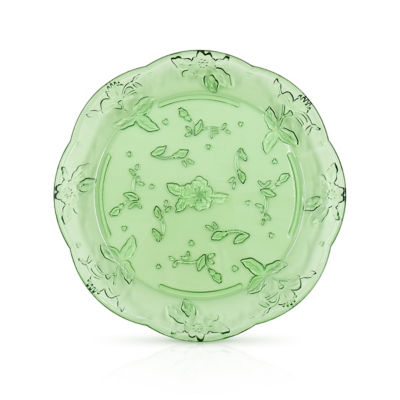 Outdoor Picnic Plastic Vintage Style Green Dinner Plate