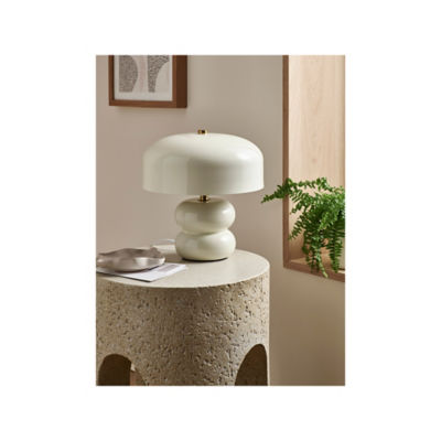 Cream Metal Table Lamp