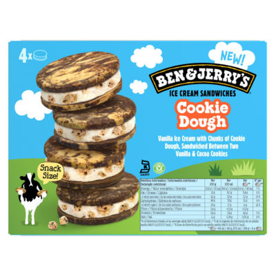 Cookie Dough Ice Cream Sandwich Multipack 4MP thumbnail 3