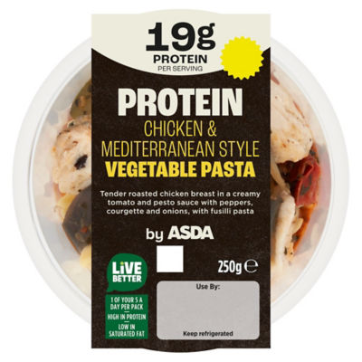 Protein Chicken & Mediterranean Style Vegetable Pasta 250g thumbnail 2