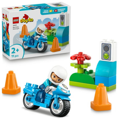 Blue Police Motorcycle thumbnail 2