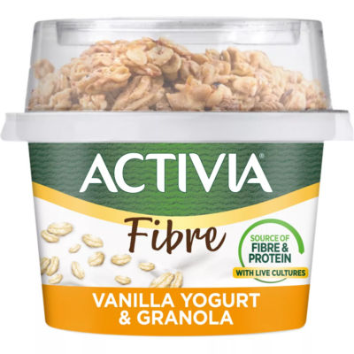 Vanilla & Granola Low Fat Gut Health Yoghurt Breakfast Pot with Spoon 165g thumbnail 2