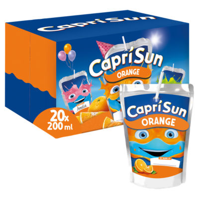 Capri-Sun Orange Party Pack: 20 x 200ml Kids' Juice Drink thumbnail 2