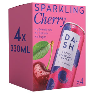 Dash Cherry Infused Sparkling Water 4 x 330ml