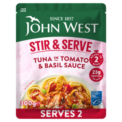 Stir & Serve Tuna in Tomato & Basil Sauce MSC 300g
