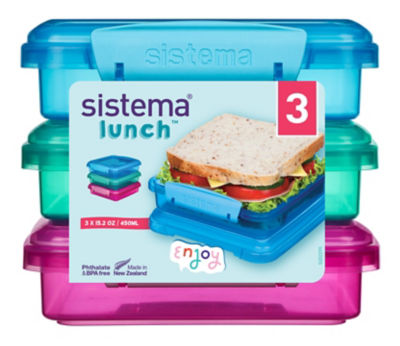 Lunch™ Square Sandwich Box 450Ml