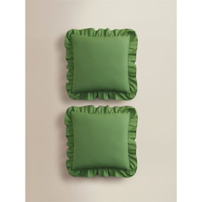 Frill Trim Outdoor Cushions Set of 2