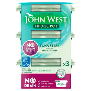 No Drain Fridge Pot Tuna Steak with a Little Spring Water MSC 3x110g thumbnail 2