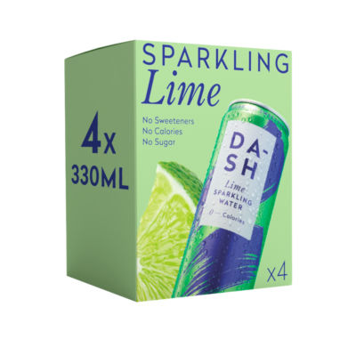 Lime Sparkling Water 4 x 330ml thumbnail 3