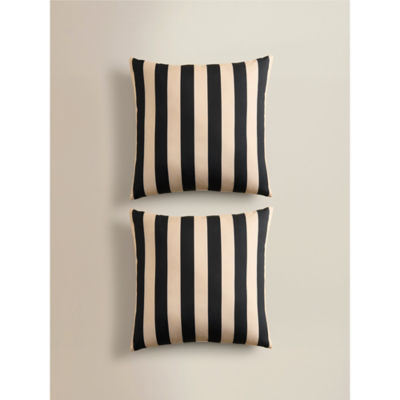 Striped Outdoor Cushions Set of 2