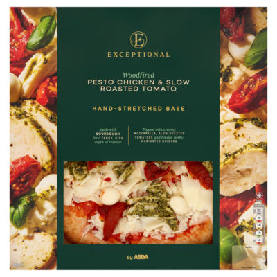 Woodfired Pesto Chicken & Slow Roasted Tomato Pizza 510g thumbnail 2