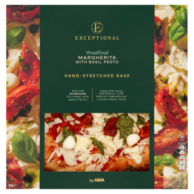 Woodfired Margherita with Basil Pesto Pizza 475g thumbnail 2