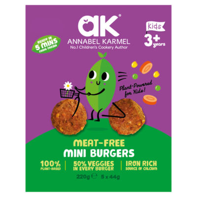Meat-Free Mini Burgers Kids 3+ Years 220g (5 x 44g) thumbnail 2