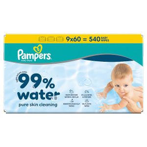 99% Water Baby Wet Wipes, 540 Baby Wet Wipes