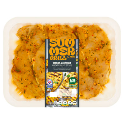 Summer Grill by Mango & Coconut Chicken Breast Steaks 330g
