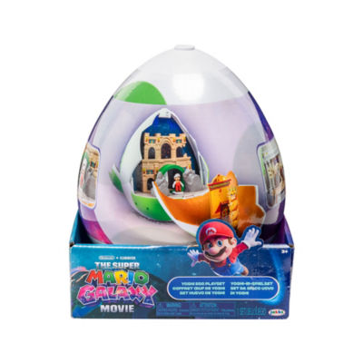 Yoshi Egg Playset with 1.5” Yoshi and Exclusive Fire Mario Figures