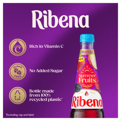 Summer Fruits Squash No added Sugar  850ml thumbnail 3