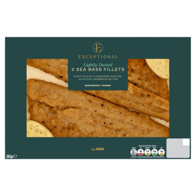 2 Lightly Dusted Sea Bass Fillets 265g thumbnail 2