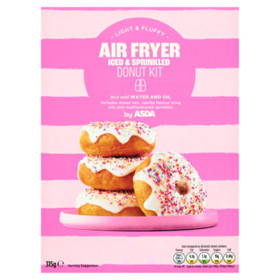 Air Fryer Iced & Sprinkled Donut Kit 315g