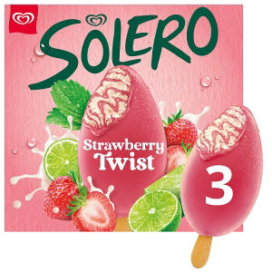 Strawberry Twist Ice Cream Sticks 3 x 90ml