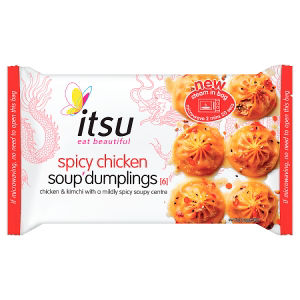 itsu spicy chicken soup dumplings 168g