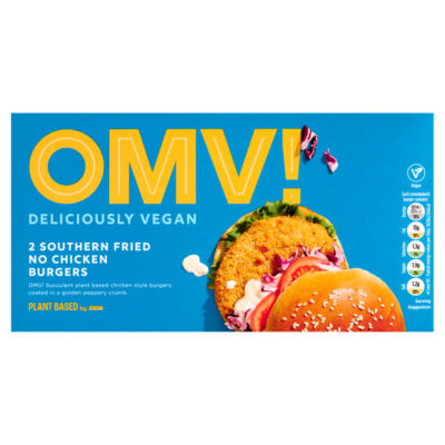OMV! Plant Based by 2 Southern Fried No Chicken Burgers 227g thumbnail 2